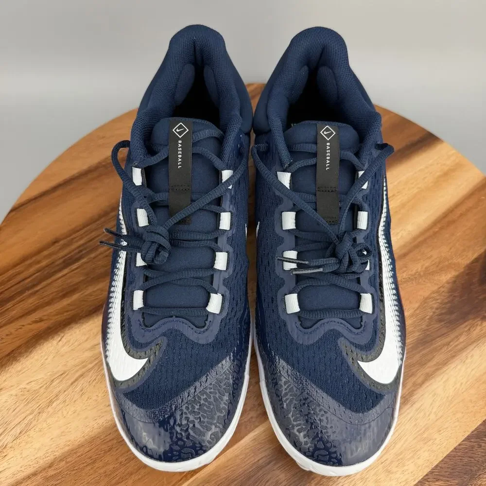 Nike Alpha Huarache Elite 4 Baseball Cleats Navy Blue FN7221-401 Men's Size 12.5 - Picture 2 of 8